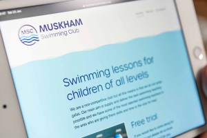 Muskham Swim Club website screen