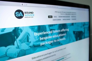 Sound Advice Education website screen